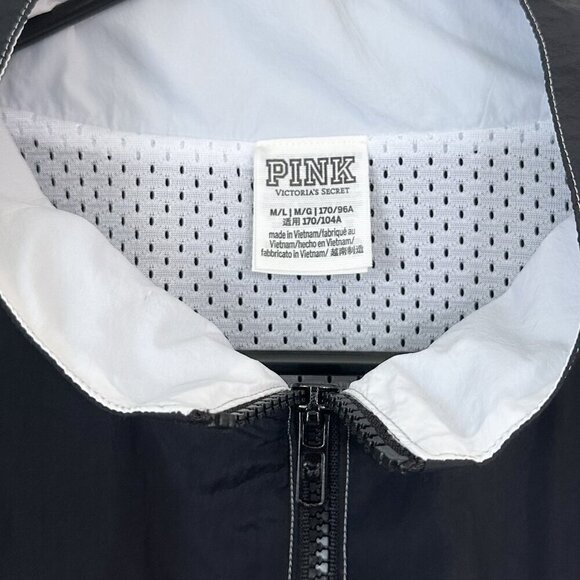 Victoria's Secret PINK Full Zip Windbreaker Jacket - Size M/L - Picture 2 of 5